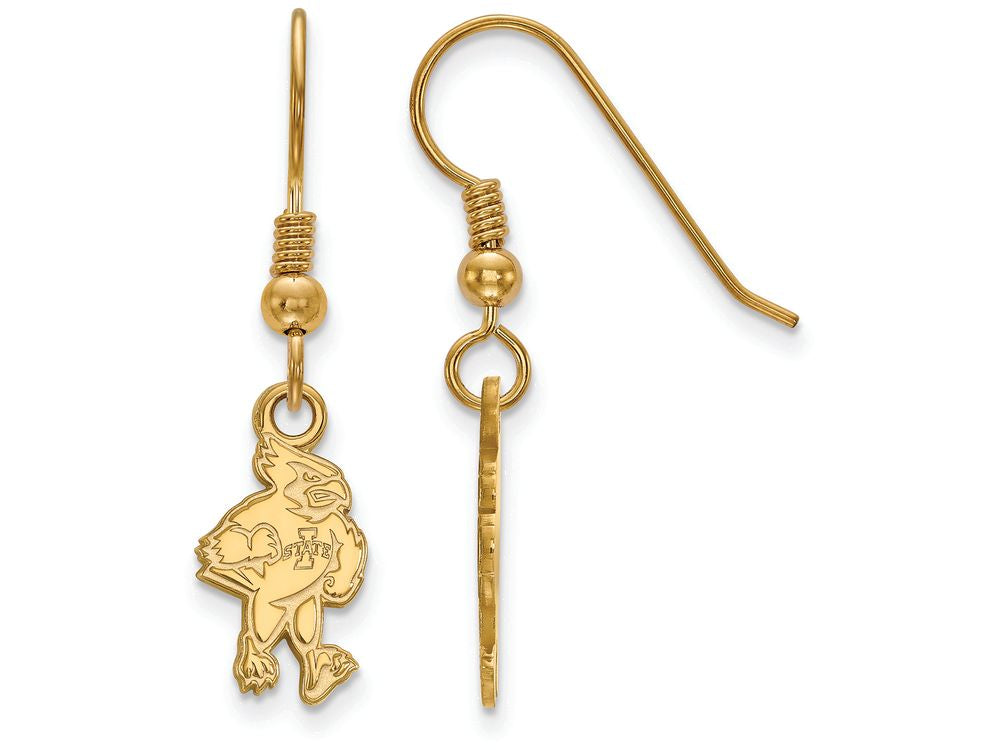 Logoart Sterling Silver Gp Iowa State University Small Dangle Earrings