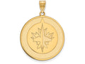 Sterling Silver Gp Nhl Logoart Winnipeg Jets Extra Large  Pendant