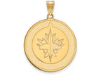 Sterling Silver Gp Nhl Logoart Winnipeg Jets Extra Large  Pendant