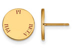 Logoart Sterling Silver Gp Pi Beta Phi Enameled Post Earrings
