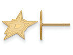 Logoart Sterling Silver Gp Dallas Stars Extra Small Post Earrings