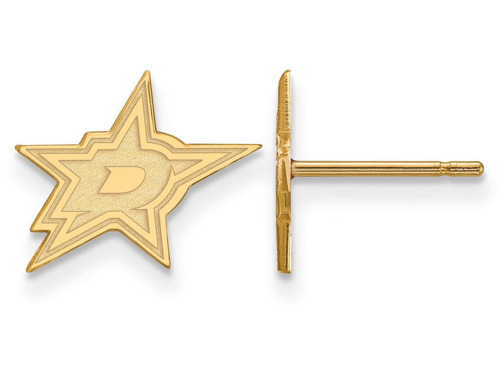 Logoart Sterling Silver Gp Dallas Stars Extra Small Post Earrings