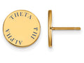 Logoart Sterling Silver Gp Theta Phi Alpha Enameled Post Earrings