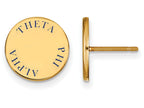Logoart Sterling Silver Gp Theta Phi Alpha Enameled Post Earrings
