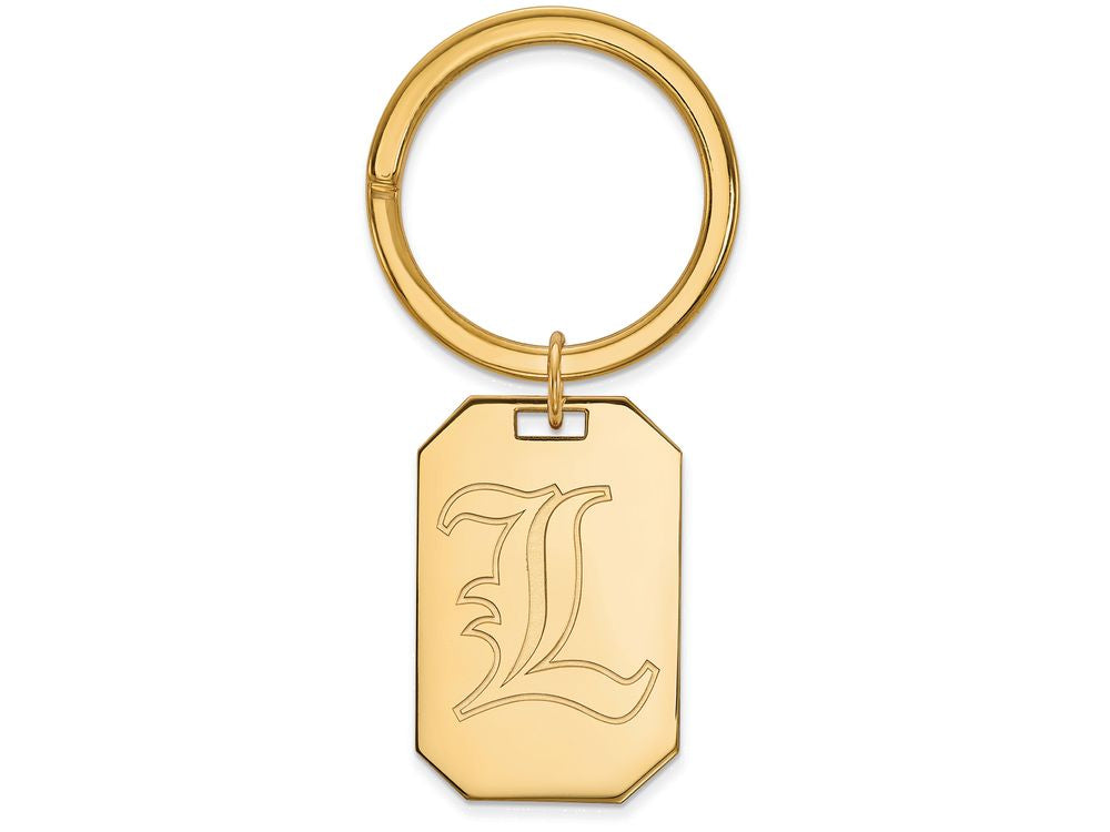 Logoart Sterling Silver Gp University Of Louisville Key Chain
