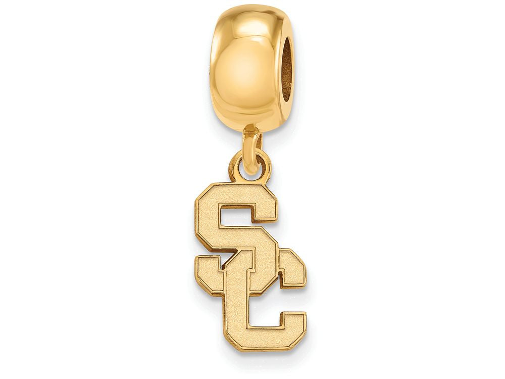 Logoart Sterling Silver Gp University Of Southern California Bead Charm Small Dangle