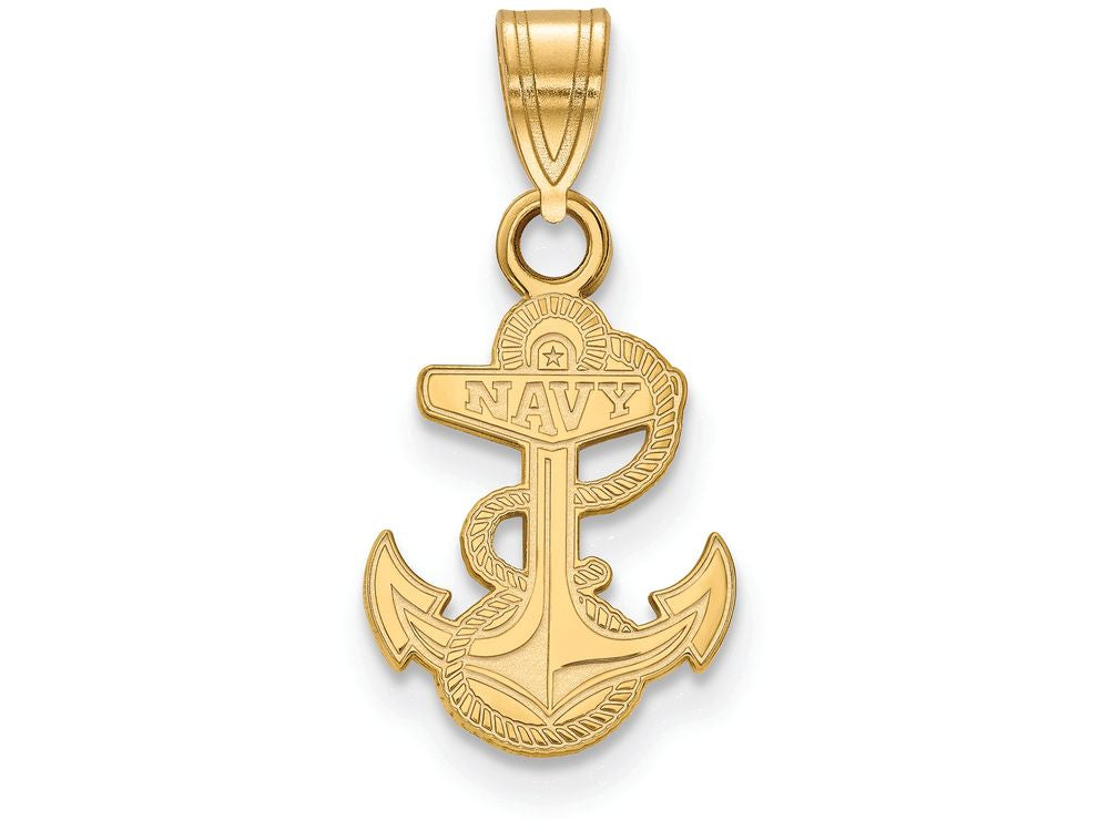 Logoart Sterling Silver Gp Navy Small Pendant
