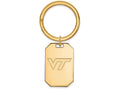 Logoart Sterling Silver Gp Virginia Tech Key Chain
