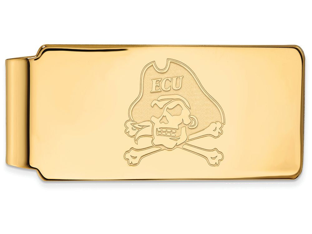Logoart Sterling Silver Gp East Carolina University Money Clip