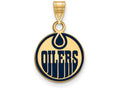 Logoart Sterling Silver Gp Edmonton Oilers Small Enamel Pendant