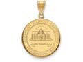 Logoart Sterling Silver Gp Southern Illinois University Large Crest Pendant Necklace