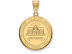 Logoart Sterling Silver Gp Southern Illinois University Large Crest Pendant Necklace
