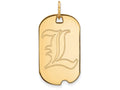 Logoart Sterling Silver Gp University Of Louisville Small Dog Tag Pendant Necklace