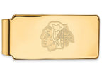 Sterling Silver Gp Nhl Logoart Chicago Blackhawks Money Clip