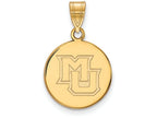 Logoart Sterling Silver Gp Marquette University Medium Disc Pendant