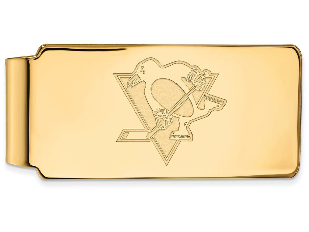 Sterling Silver Gp Nhl Logoart Pittsburgh Penguins Money Clip