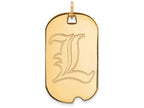 Logoart Sterling Silver Gp University Of Louisville Large Dog Tag Pendant Necklace