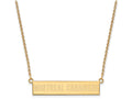 Logoart Sterling Silver Gp Montreal Canadiens Small Bar Necklace