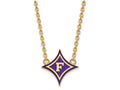 Logoart Sterling Silver Gp Furman U Large Enamel Pendant Necklace