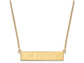 Logoart Sterling Silver Gp Los Angeles Kings Small Bar Necklace