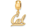 Logoart Sterling Silver Gp U Of California Berkeley Small Dangle Bead
