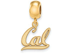 Logoart Sterling Silver Gp U Of California Berkeley Small Dangle Bead