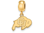 Logoart Sterling Silver Gp University Of Colorado Small Dangle Bead