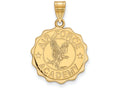 Logoart Sterling Silver Gp United States Air Force Academy Large Crest Pendant Necklace