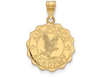 Logoart Sterling Silver Gp United States Air Force Academy Large Crest Pendant Necklace