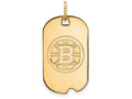Sterling Silver Gp Nhl Logoart Boston Bruins Small Dog Tag Pendant Necklace