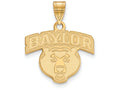 Logoart Sterling Silver Gp Baylor University Medium Pendant