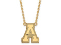 Logoart Sterling Silver Gp Appalachian State U Enamel Large  Pendant Necklace