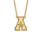 Logoart Sterling Silver Gp Appalachian State U Enamel Large  Pendant Necklace