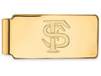 Logoart Sterling Silver Gp Florida State University Money Clip