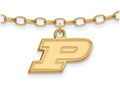 Logoart Sterling Silver Gp Purdue Anklet