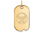 Logoart Sterling Silver Gp Buffalo Sabres Small Dog Tag Pendant Necklace