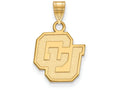 Logoart Sterling Silver Gp University Of Colorado Small Pendant
