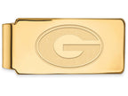 Logoart Sterling Silver Gp University Of Georgia Money Clip