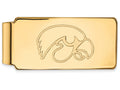 Logoart Sterling Silver Gp University Of Iowa Money Clip