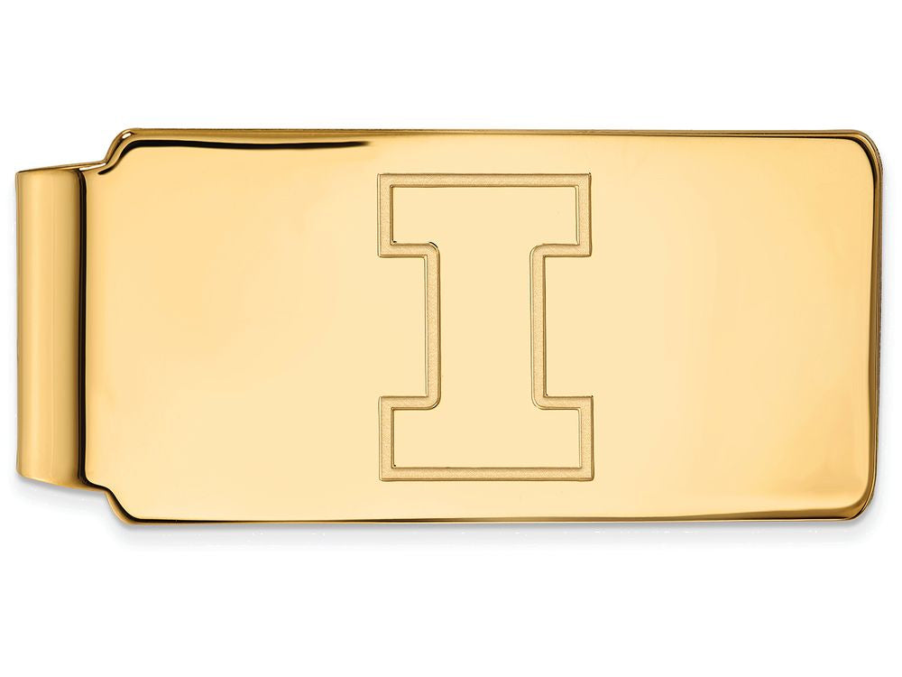 Logoart Sterling Silver Gp University Of Illinois Money Clip