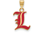 Logoart Sterling Silver Gp University Of Louisville Small Enamel Pendant