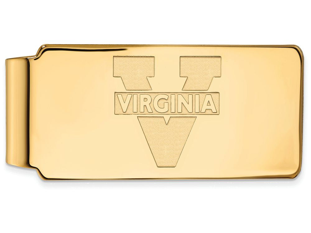 Logoart Sterling Silver Gp University Of Virginia Money Clip