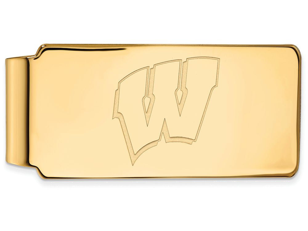 Logoart Sterling Silver Gp University Of Wisconsin Money Clip