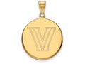 Logoart Sterling Silver Gp Villanova University Large Disc Pendant