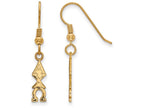 Logoart Sterling Silver Gp Alpha Chi Omega Small Dangle Earrings