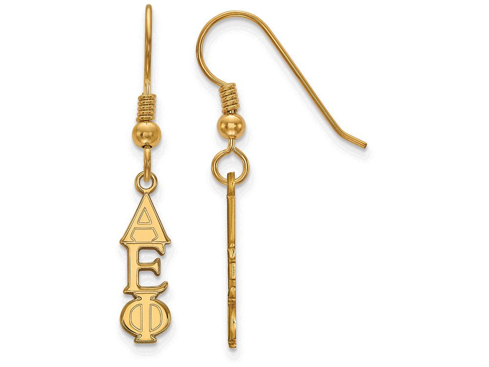 Logoart Sterling Silver Gp Alpha Epsilon Phi Small Dangle Earrings