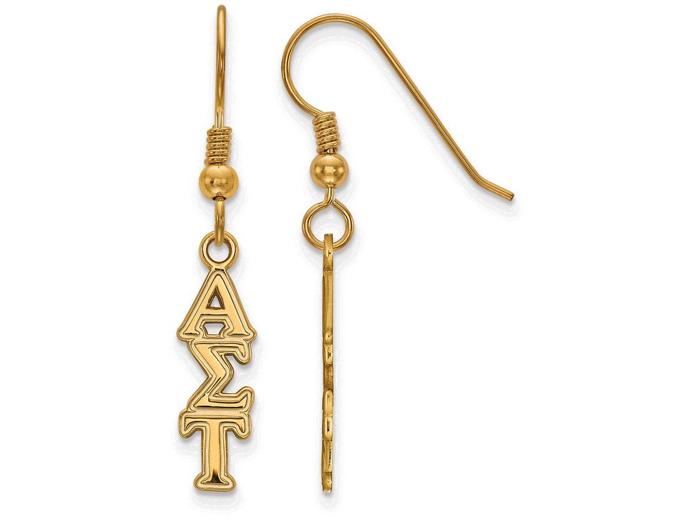 Logoart Sterling Silver Gp Alpha Sigma Tau Small Dangle Earrings