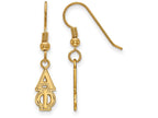 Logoart Sterling Silver Gp Alpha Phi Small Dangle Earrings