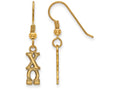 Logoart Sterling Silver Gp Chi Omega Small Dangle Earrings
