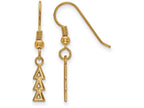 Logoart Sterling Silver Gp Delta Delta Delta Small Dangle Earrings